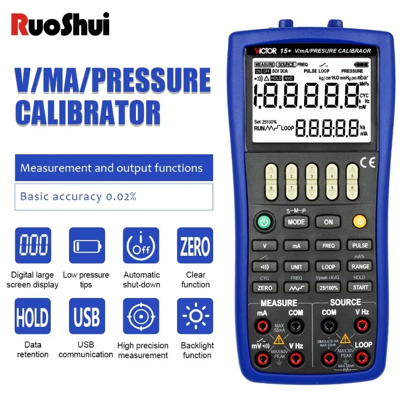 

VICTOR 15+ V/mA/Pressure Calibrator Calibrating 2wire Pressure Transmitter Calibrating Pressure-voltage Transmitter