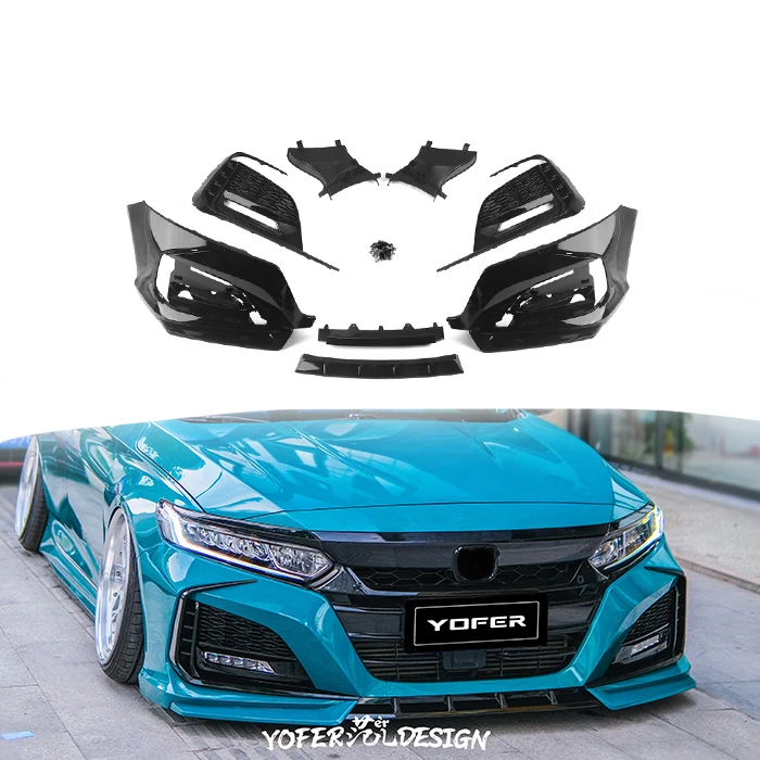 Wholesale Car Modifiied bumpers 10th gen Upgrade spare parts lip front Body Kit Car bumpers for honda accord