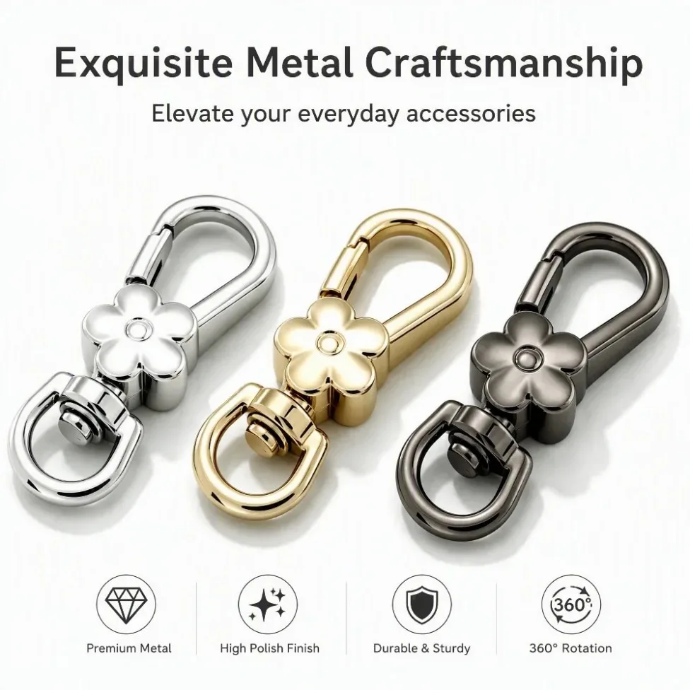 5/30/50/100pcs Zinc alloy Bag Buckles Handbag Strap Chain Carabiner Swivel Trigger Clips Snap Hook DIY Leather Bags Accessorie