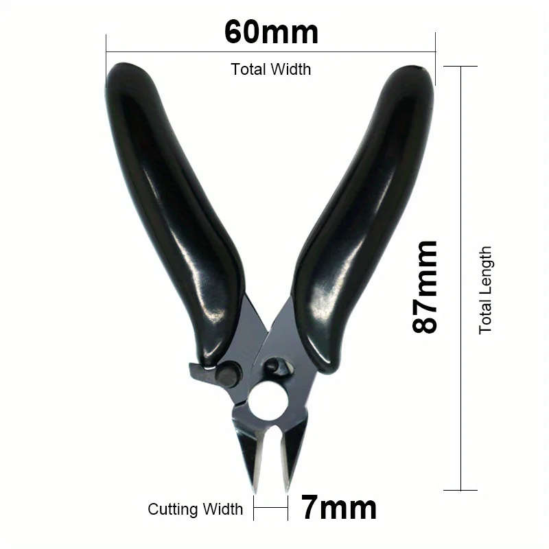 Diagonale Tang 3,5 Inch Mini Draadknipper Kleine Zachte Snijden Elektronische Tang Draden Isolerende Rubberen Handvat Model Handgereedschap