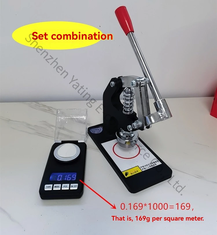 Small 10-Square Centimeters Gram Weight Instrument Disc Sampler Hand-pressed Sampling Portable Cloth Engraving Machine Balance