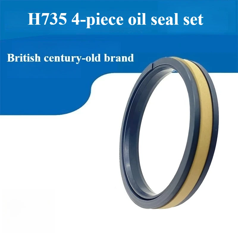 H735 4-piece Oil Seal Set CT Type High-pressure Piston Seal SPGW Bore Shaft Seal Ring Outer Diameter: 50~350mm 735 90x75x11