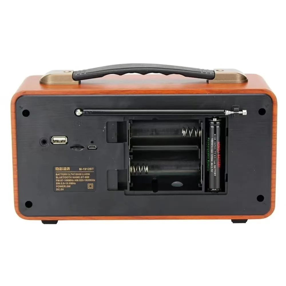 Audio enchufable al aire libre del altavoz inalámbrico Bluetooth de madera de Bluetooth multi-banda de radio vintage