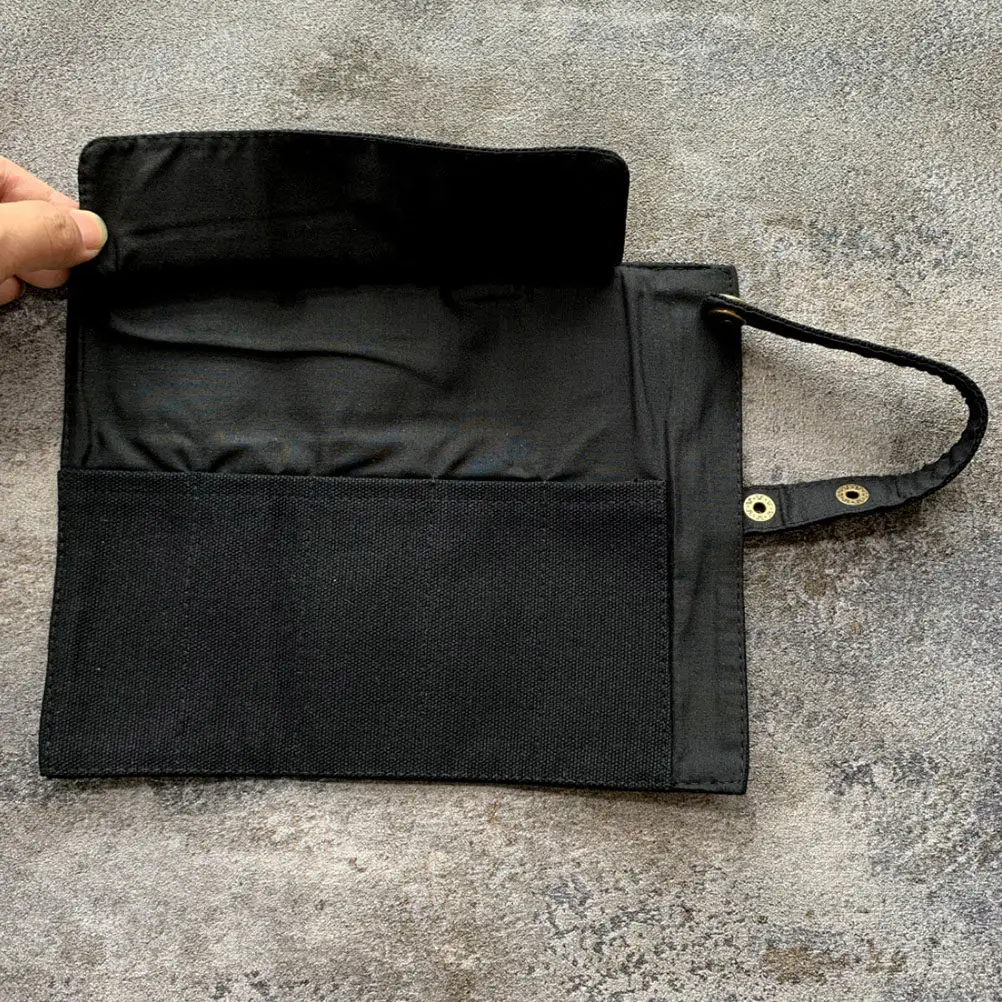 

Набор из 2-х моющихся холщовых чехлов-органайзеров для часов, вмещающих до 5 часов, тонкий дорожный органайзер-рулон, портативный чехол