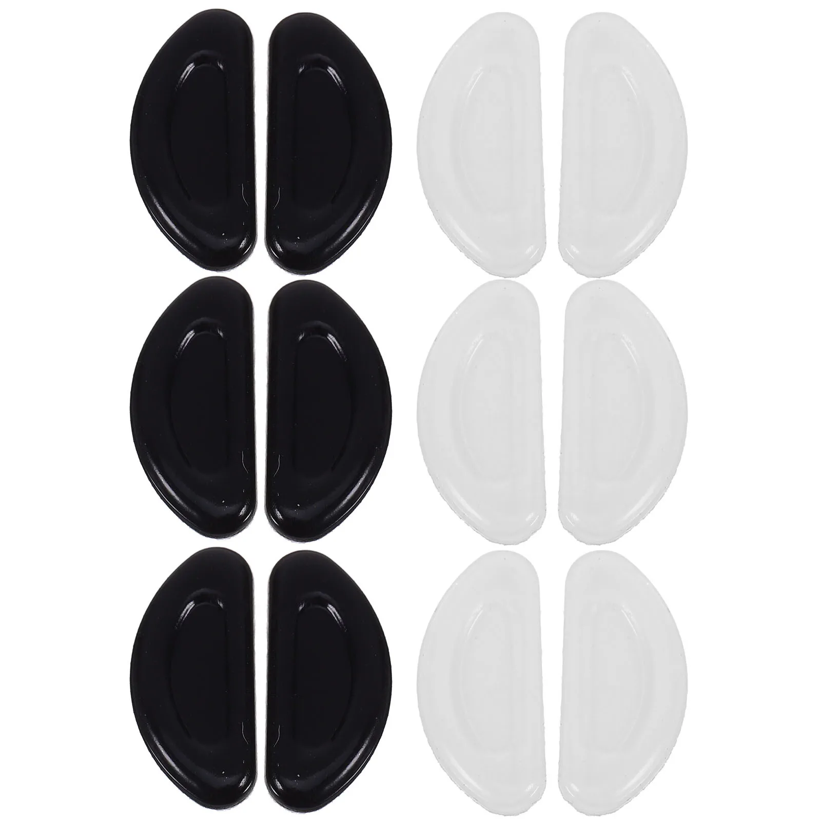 

6Pairs Glasses Nose Pads Push-in Silicone Anti-Slip Soft Flexible Nose Cushion for Eyeglasses Repair Glasses Supplies