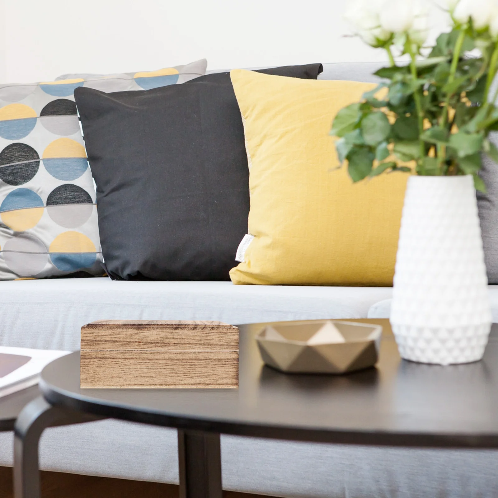 صندوق مجوهرات خشبي عتيق، حاوية متينة، تخزين مثالي للأقراط والخواتم والقلائد والأساور وحقيبة المجوهرات الخشبية