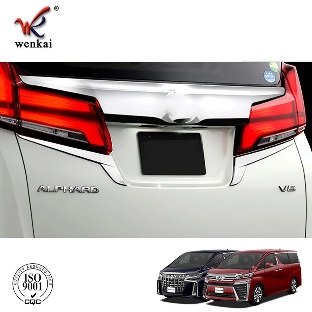 

For Toyota Alphard Vellfire30 2016 2017 2018 2019 2020 Rear Light Strips Chrome External Taillight Decoration Cover Trim Styling