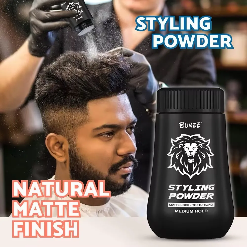 BUNEE Hair Volumizing Powder Fluffy Mattifying Oil Control Root Lift No White Cast Lightweight Styling Powder For Men Women 8g