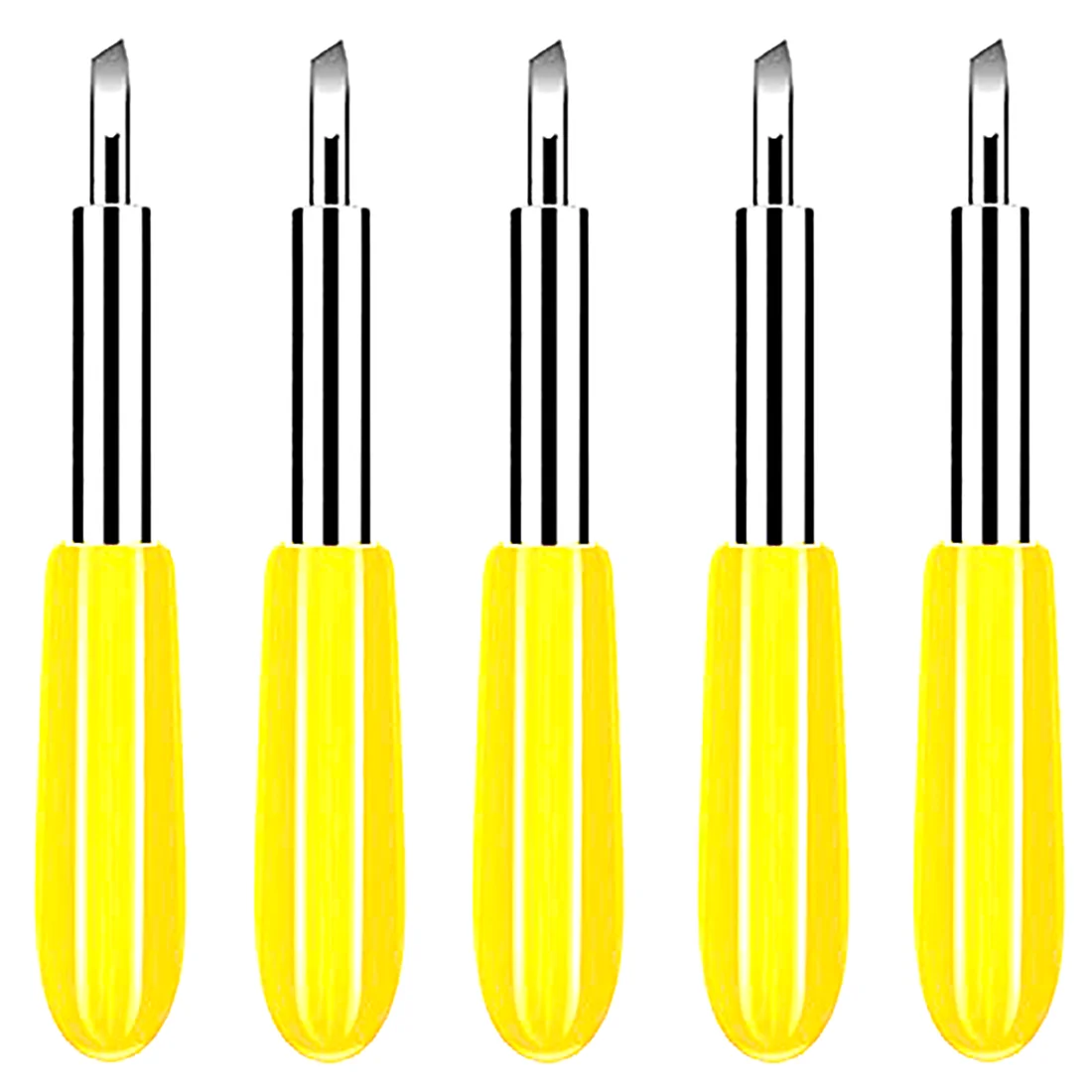 

5 шт. лезвие для плоттера, виниловый резак, нож для офсетной пленки, лезвие для Cricut Roland, резка 30 градусов
