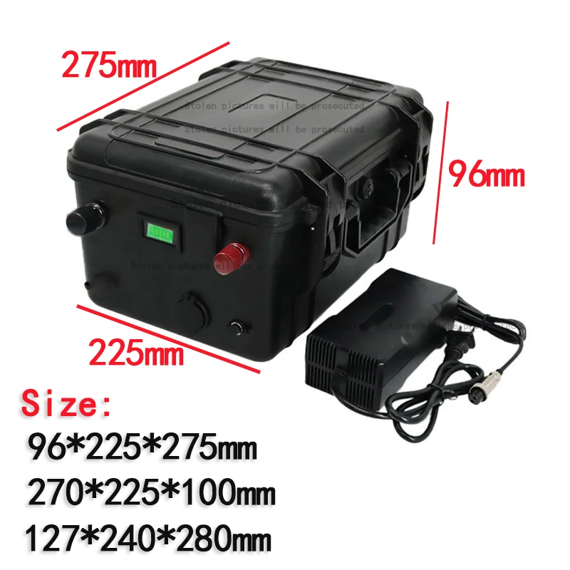 Waterproof 12v 100ah lithium battery 12v 40AH 60AH 80AH 120AH 150AH USB Solar Energy Storage Battery fishing boat + 10A charger