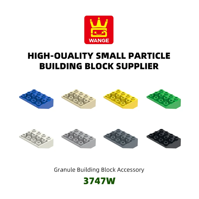WANGE 29Pcs/Lot 3747W Anti China Oblique 4 hole Building Block Moc Color Accessories Compatible With Brick Children Toy Gift Box