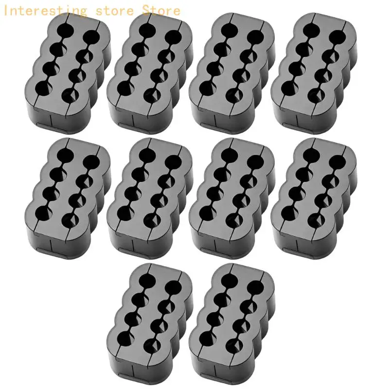 PC-Stromkabelführungshalter-Set, 8-polige ABS-Führungen, 10er-Pack für saubereres Gehäuselayout und gleichmäßigen Abstand – Detail 5