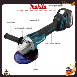 Makita DGA404 125/100MM 18V Grinder Grinder Tool Wireless Power Tools Electric Grinder Angle Grinder Brushless Sander Angle Cutt