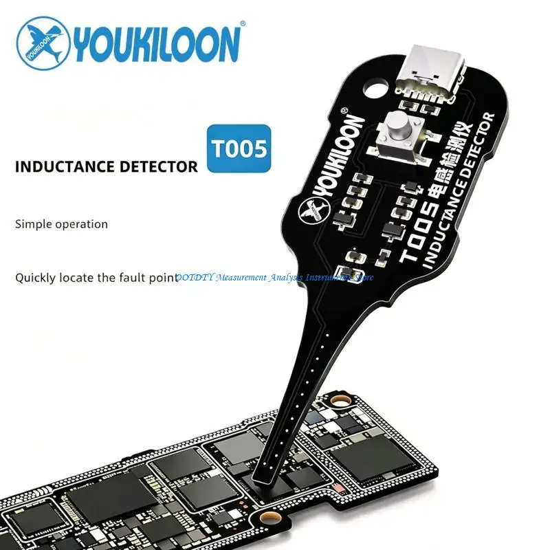 367D Handheld Inductor Detector Meter For Electronics Repair With Thin Probe Design