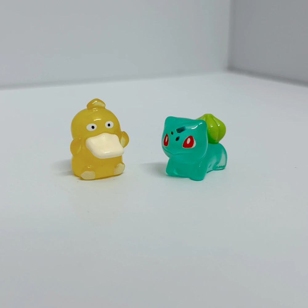 7 Anime Cute Pocket Monsters Mini Noctilucent Resin Statue Set Desktop Decoration Fans Collection Enthusiasts Birthday Gifts