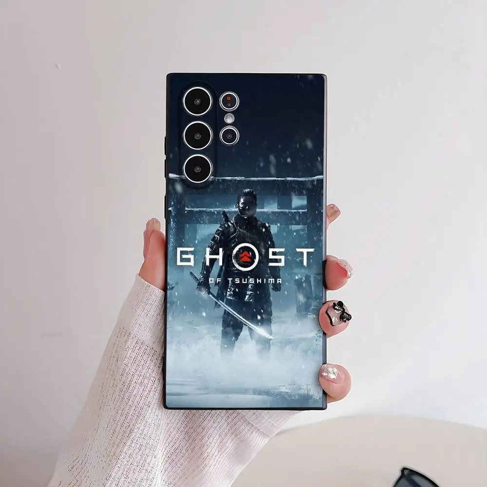 حافظة هاتف فيلم A-Ghost of B-Tsushima لهاتف سامسونج S series s21 s22 s23 s24 s25 FE Plus Ultra TPU حافظة ناعمة صديقة للبشرة