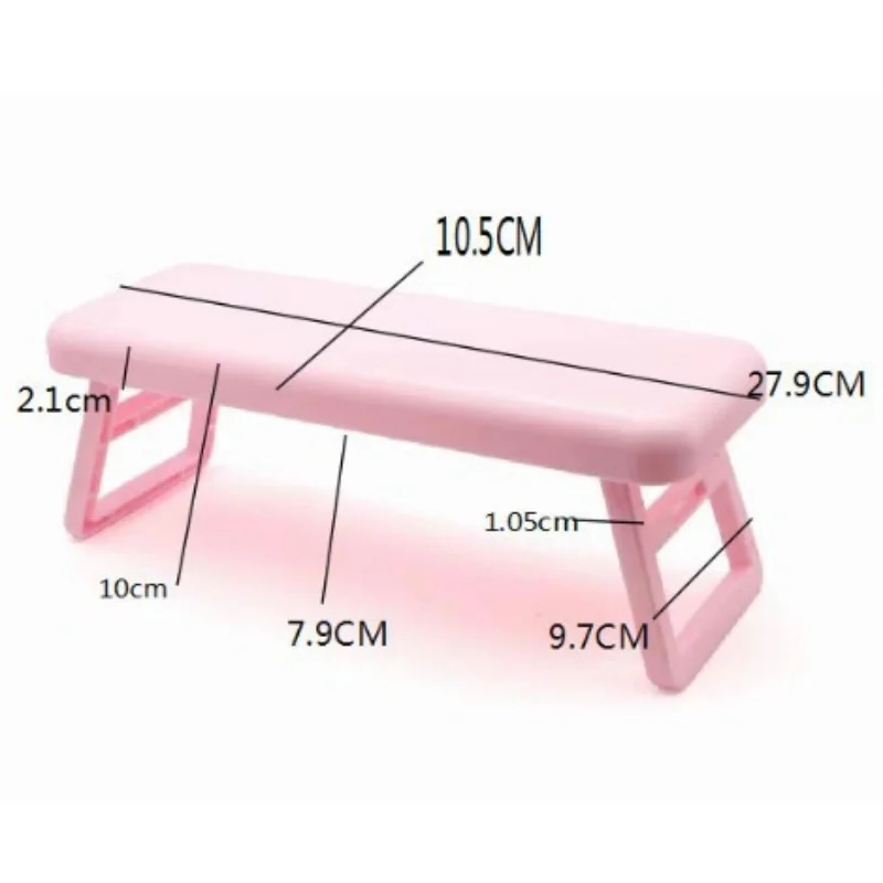 Afbeelding 7: Plastic nagelarmsteun, opvouwbaar manicurehandkussen voor salon en thuisgebruik, comfortabel nail art workstation tool