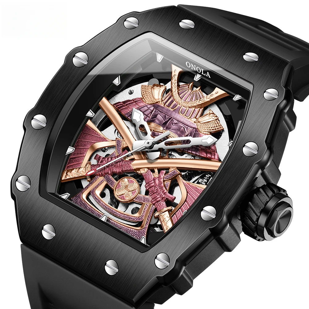 Fashion new leisure sports men's watch hollow high-quality two-way automatic mechanical watch automatic watches for men original