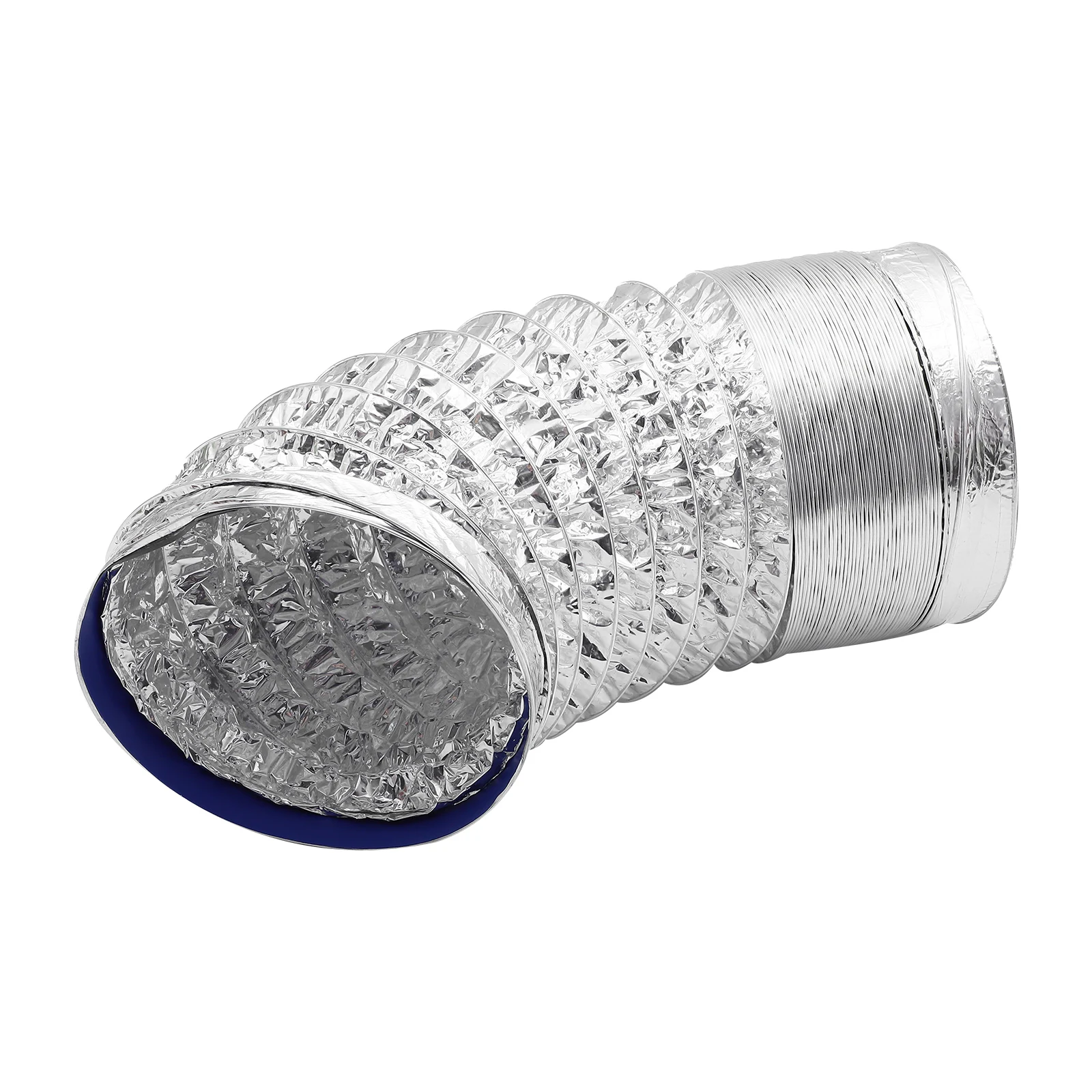 

2M High Temperature Resistant Aluminum Foil Pipe Hose 100mm Diameter Vent Exhaust Ducting Flexible Non Insulated For HVAC