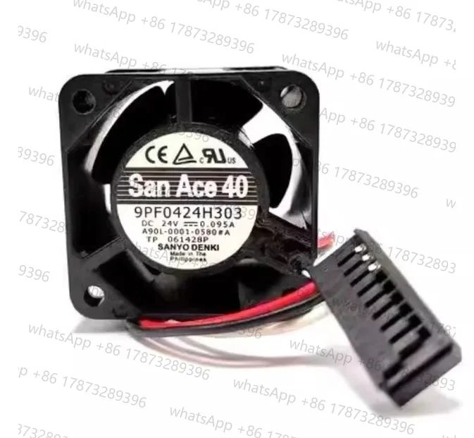 Original Cooler Fan for Sanyo 9PF0424H304 9PF0424H303 9PF0424H305 A90L-0001-0580 # A/B/C Fanuc Fan 1611VL-05W-B49 40x40x28mm