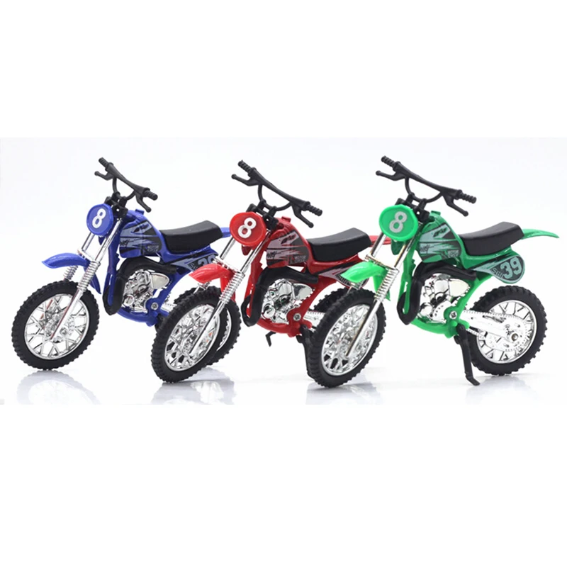 Modelo de motocicleta de Motocross de aleación simulada, 1:18 juguetes de aventura, modelo de motocicleta de aleación de imitación, decoración del hogar, juguetes para niños, regalos