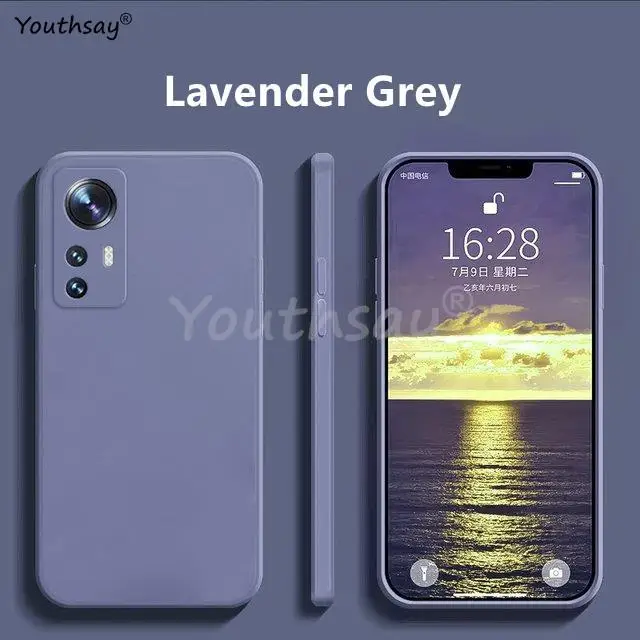 For Xiaomi 12T Pro Case Xiaomi 12T 12 13 13T Pro 12 Lite Cover Funda Coque Soft Original Liquid Silicone Case Xiaomi 12T Pro