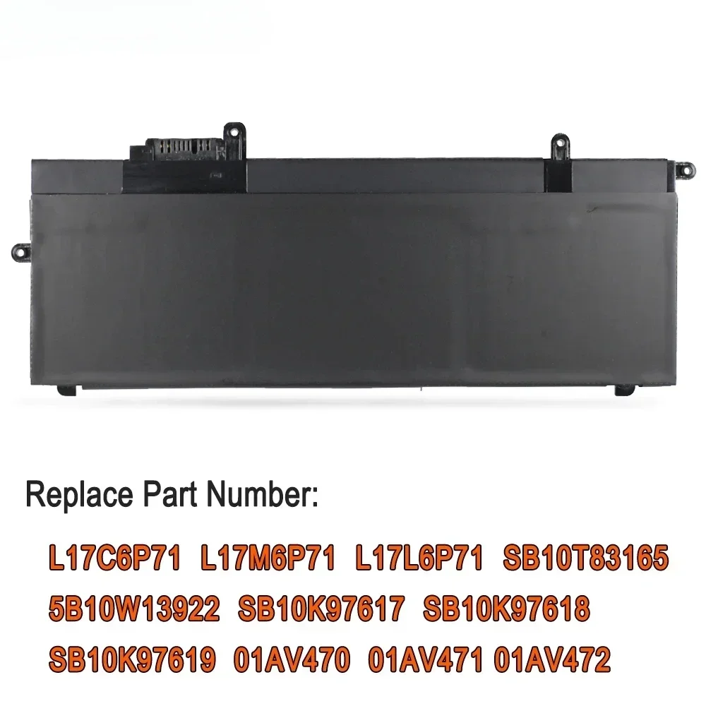 New L17C6P71 Laptop Battery for Lenovo ThinkPad X280 A285 Series  SB10K97619 01AV470 01AV471 L17L6P71  L17M6P71 SB10K97617 48Wh