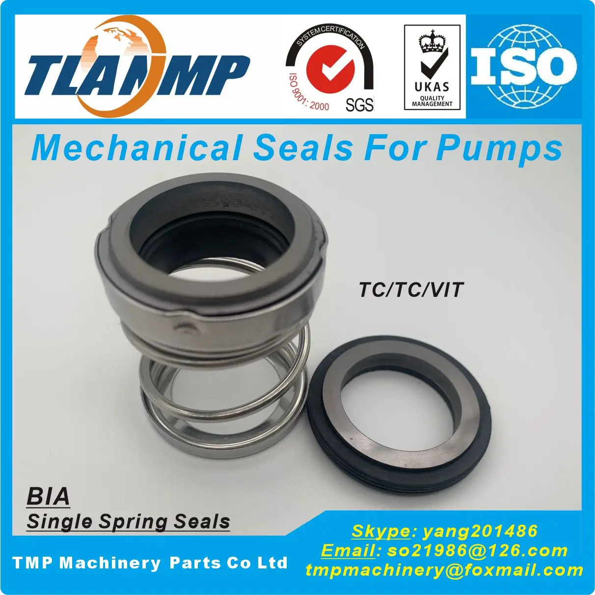 BIA-28 Mechanical Seals For Shaft size 28mm Water Pump Seals