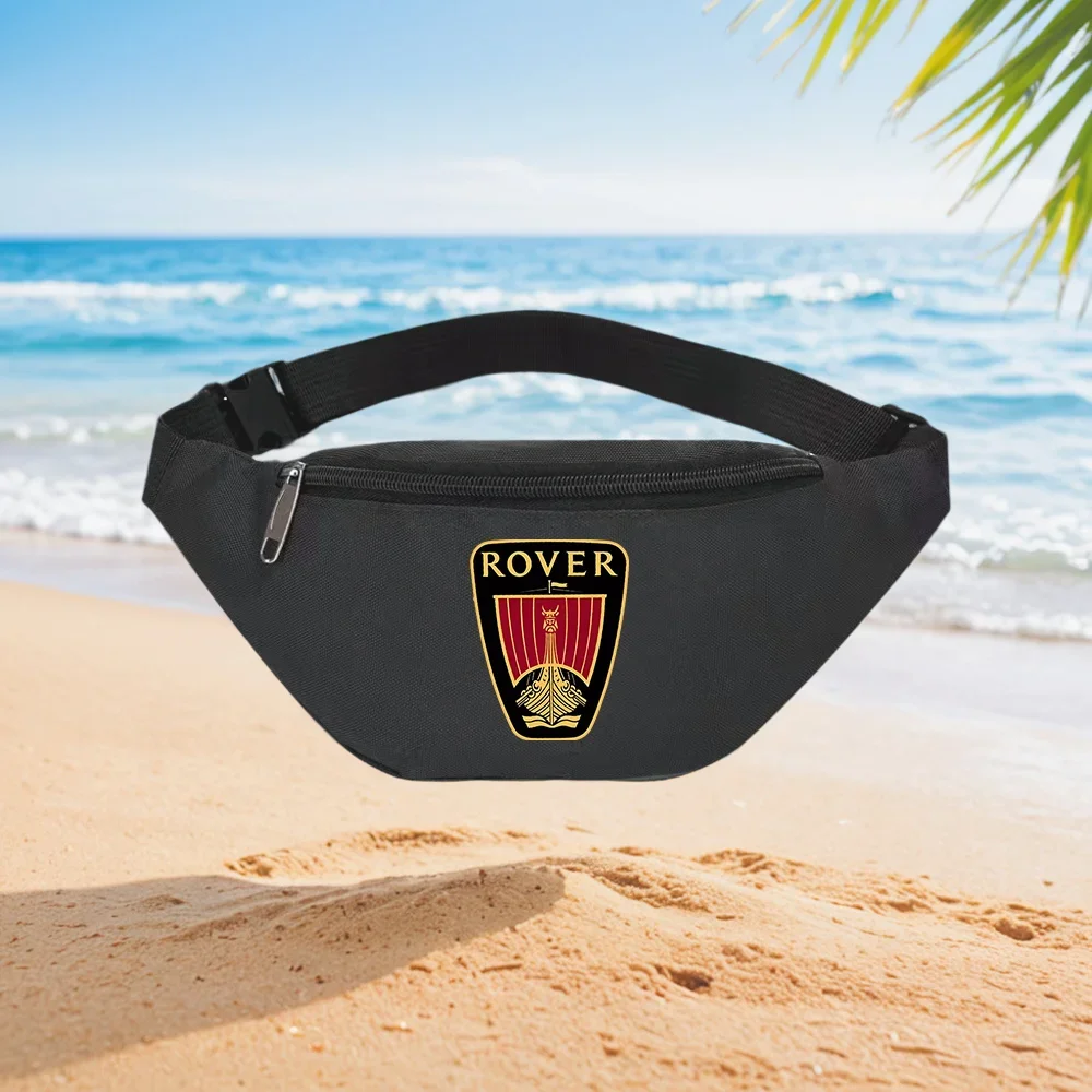 Rover Logo Classic Viking Ship Emblem Design Waist Backpack Crossbody Chest Bag Street Casual Sporty Fashionable Simple Unique P