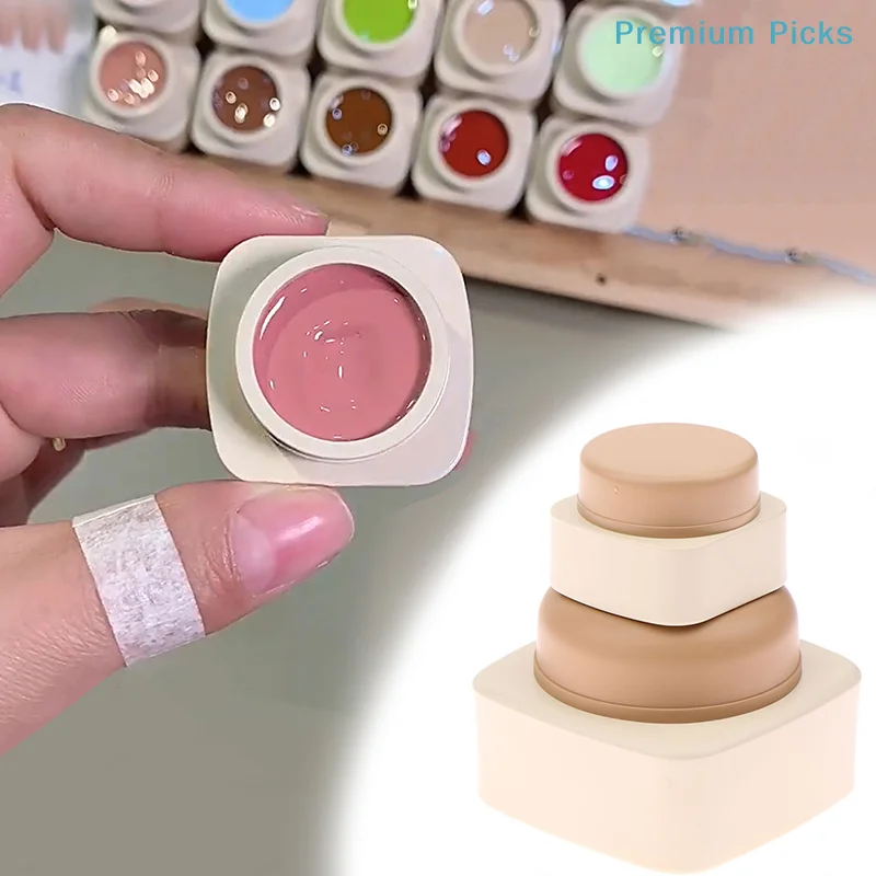 5/20g Empty Plastic Nail Art Cosmetic Square Containers Jar Face Cream Pot Nail Gel Powder Box Makeup Lotion Tool Packaging