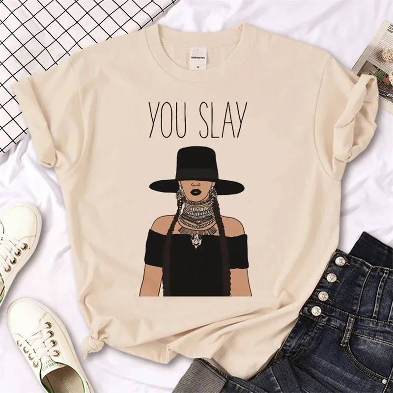 Beyonce Harajuku Women's Comic  Printed T Shirt Women Harajuku Graphic Tees Shirt Streetwear Femme Women's T-shirt Clothes Tops
