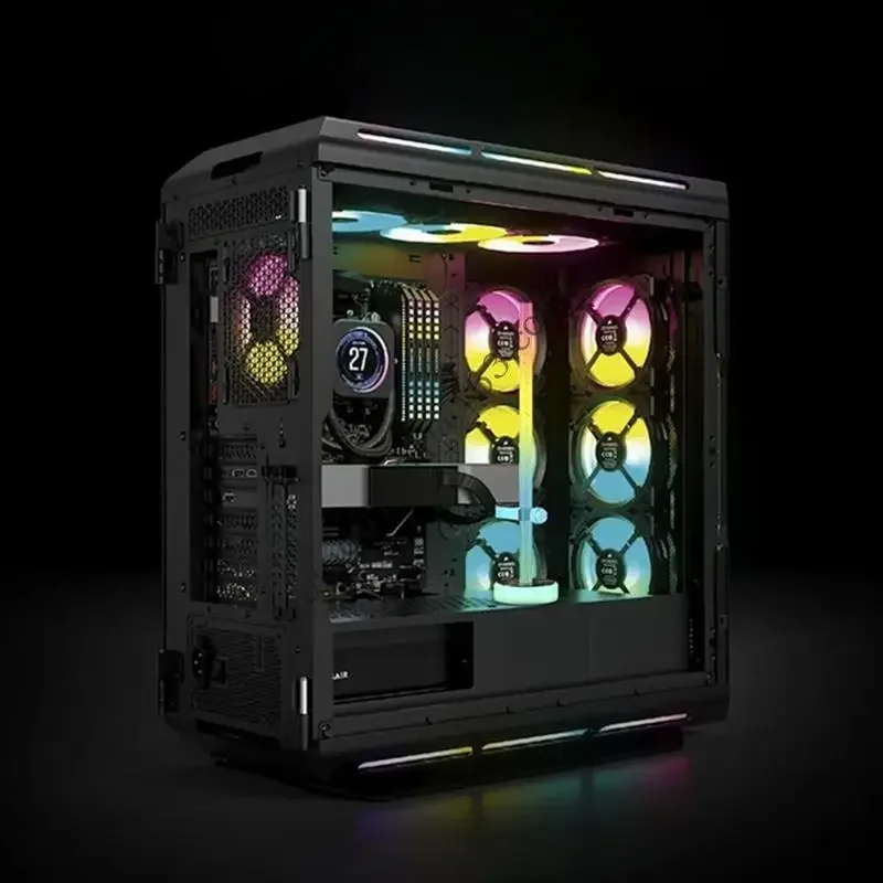 Argb GPU Stand Holder personalizável 16 milhões cores 5v3pin Porta conexão dupla para várias estruturas caixa H05A