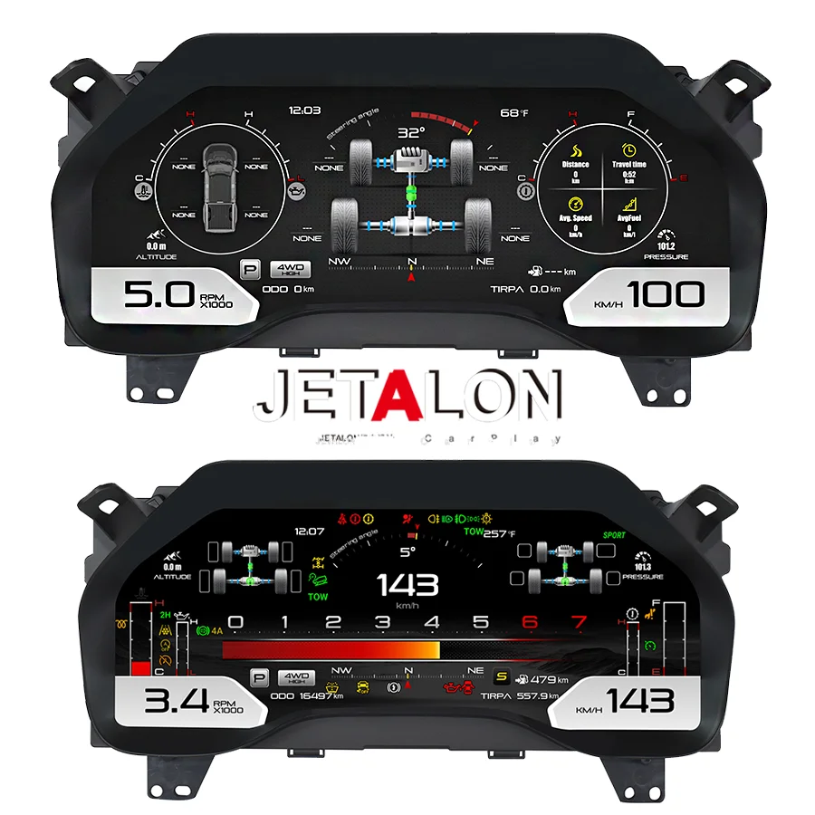LCD Cluster Instrument Digital For Ford F-150 2009-2021 F150 Dashboard Speedometer Odometer Panel Virtual Cockpit Meter Screen M