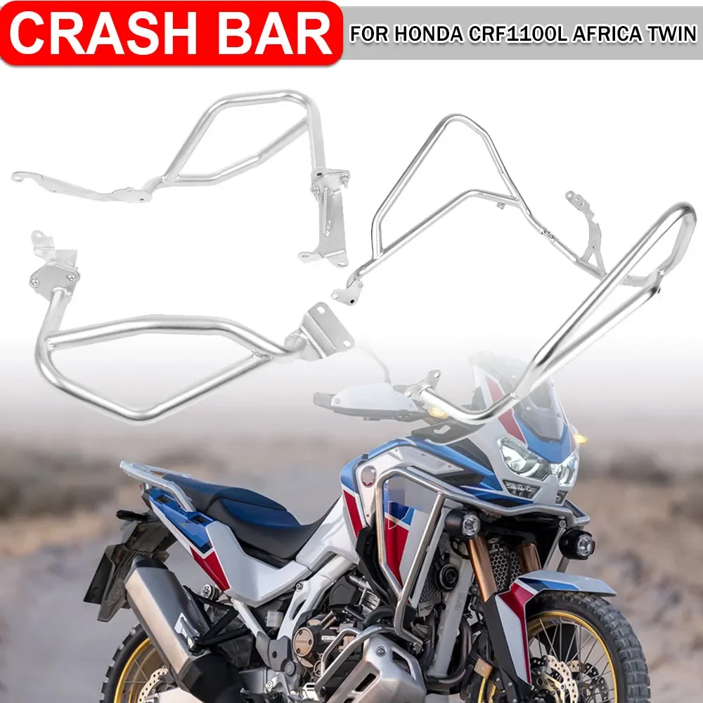 

Motorcycle Crash Bar Upper Lower Bumpers Engine Tank Protection Cover For Honda CRF1100L Africa Twin 2020-2022 Chassis Protector