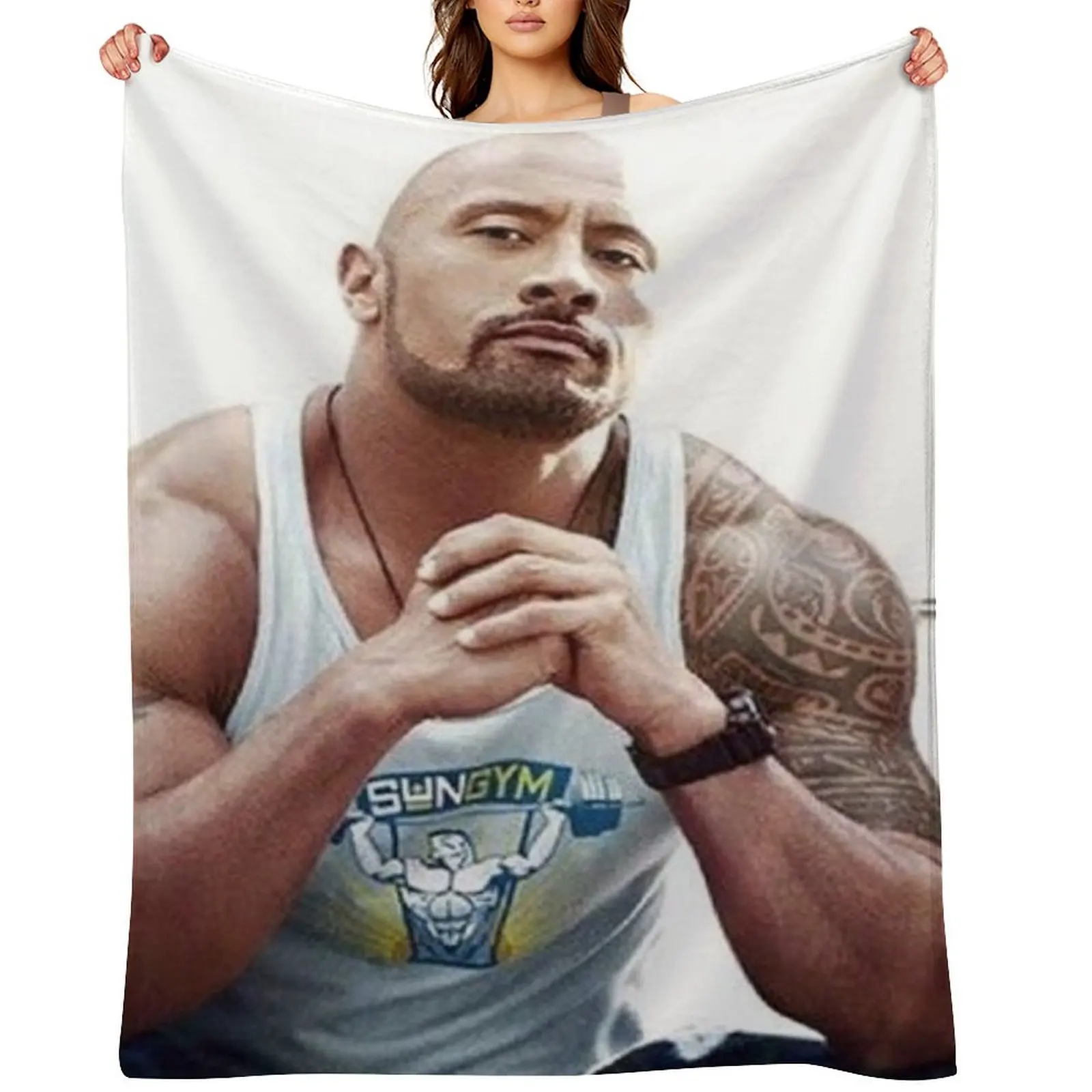 

dwayne johnson Throw Blanket for babies Custom Polar Blankets