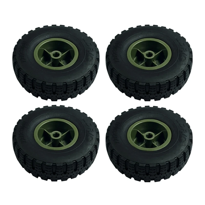 Neumático de rueda de 4 piezas para LDRC LD-P06 LD P06 Unimog 1/12 RC, accesorios de repuesto para coche y camión, color verde
