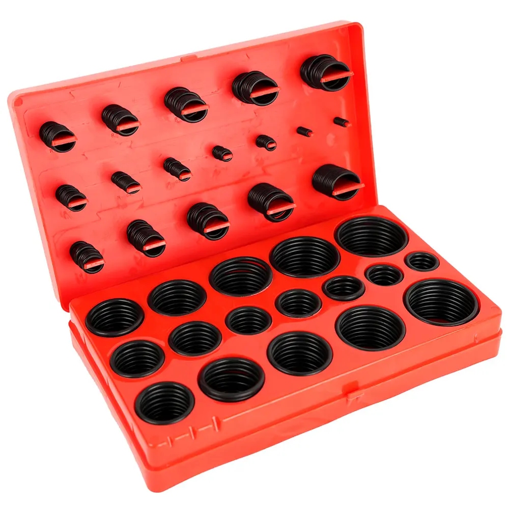 

Hot Sell Car O Ring Seal Assortment Set Kit Universal Auto O-Shape Sealing Ring for Garage Plumbing Pipeline for Car Supplies