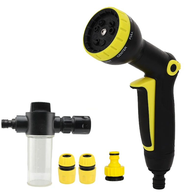 NEW Garden Water Spray Gun High Pressure Water Gun Foam Water Bottle Spray Car Wash High Pressure Sprayer Watering Nozzle