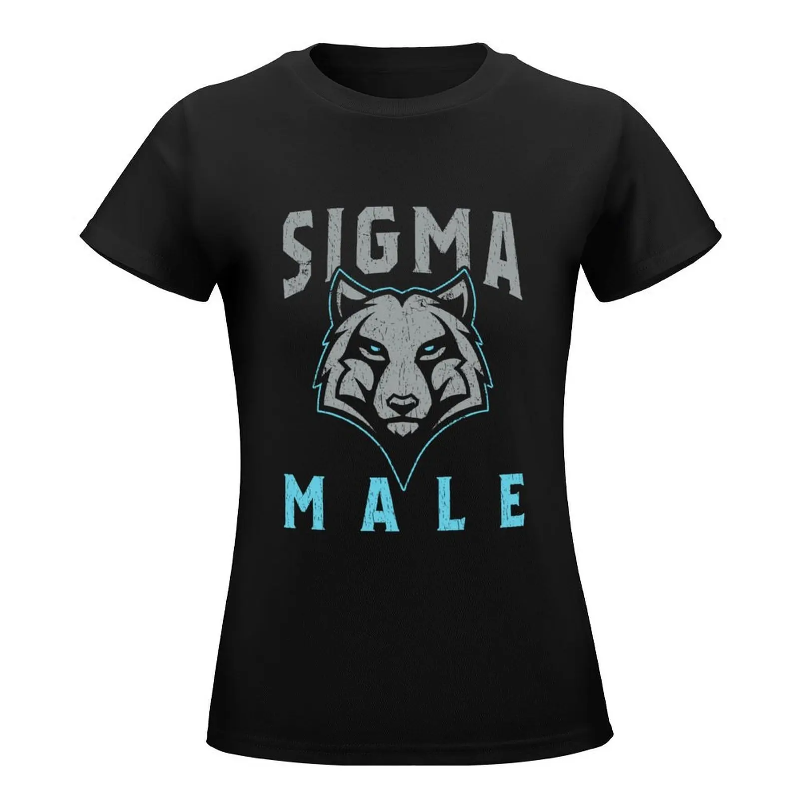 Sigma Male Wolf T-Shirt blanks summer top heavyweights Summer Women's clothing