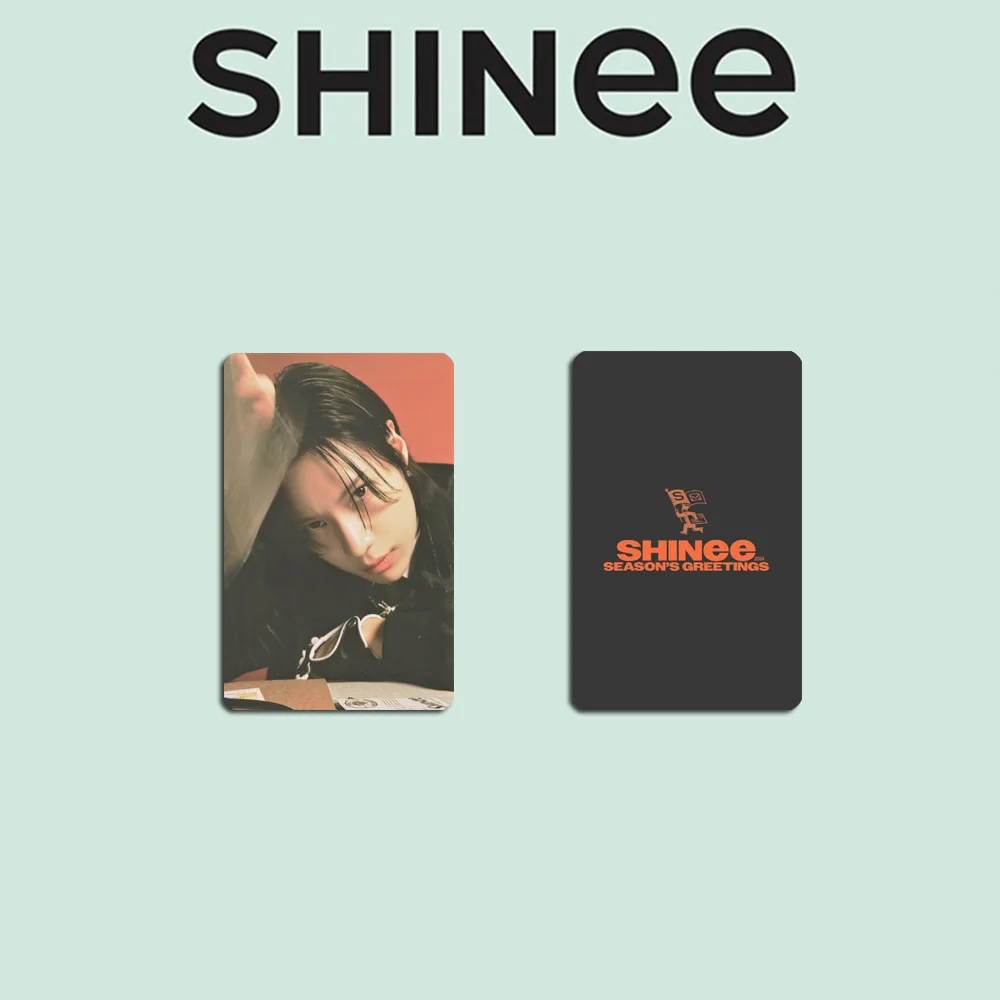 KPOP SHINee Group Peripheral Card 4PCS Taemin SEASON\'S GREETINGS Photocard Fans Collect Commemorative Double-sided LOMO Card