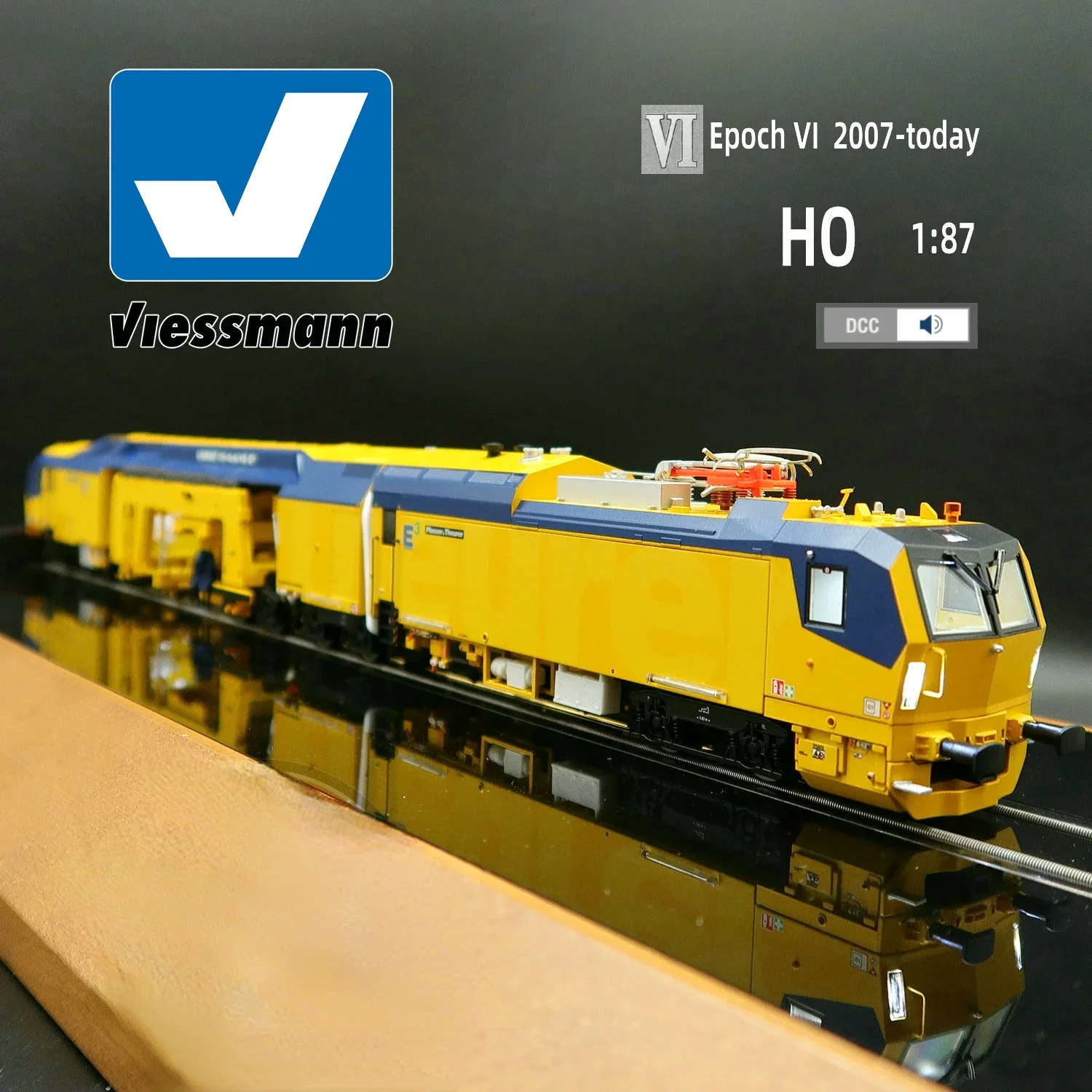 VIESSMANN HO Type 1/87 Train Model Tamping Locomotive DCC Digital Sound Railcar Toy Gift