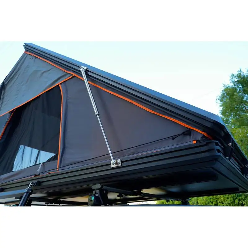 Transparent PVC Window Dual Side Entry Factory Price Light Weight Rooftop Aluminum Camping Roof Top Tent For Car