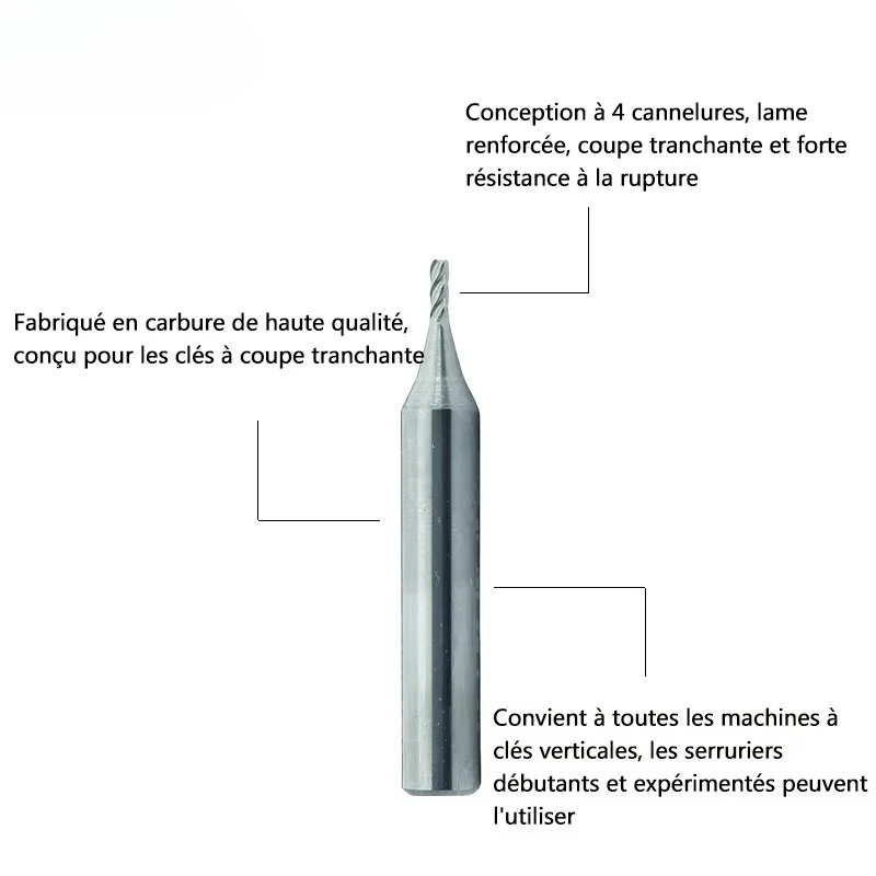 2026 Milling Cutter to Copy Edge Cut Key for Various Vertical Key machine