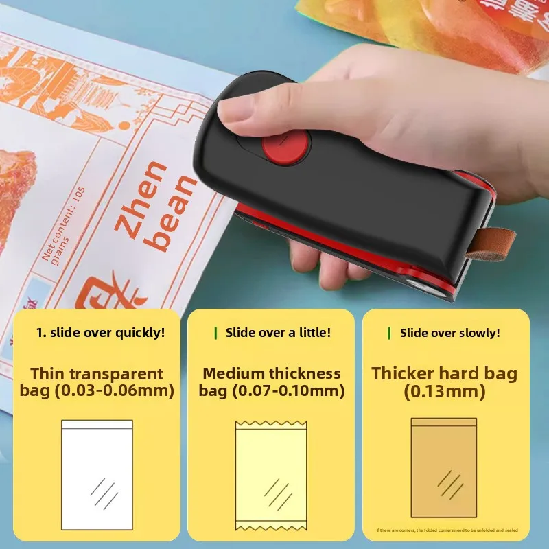 Vacuum Sealing Machine Small Vacuum Heat Sealing Machine Handheld Vacuum Heat Sealing and Cutter for Home KitchenD87D