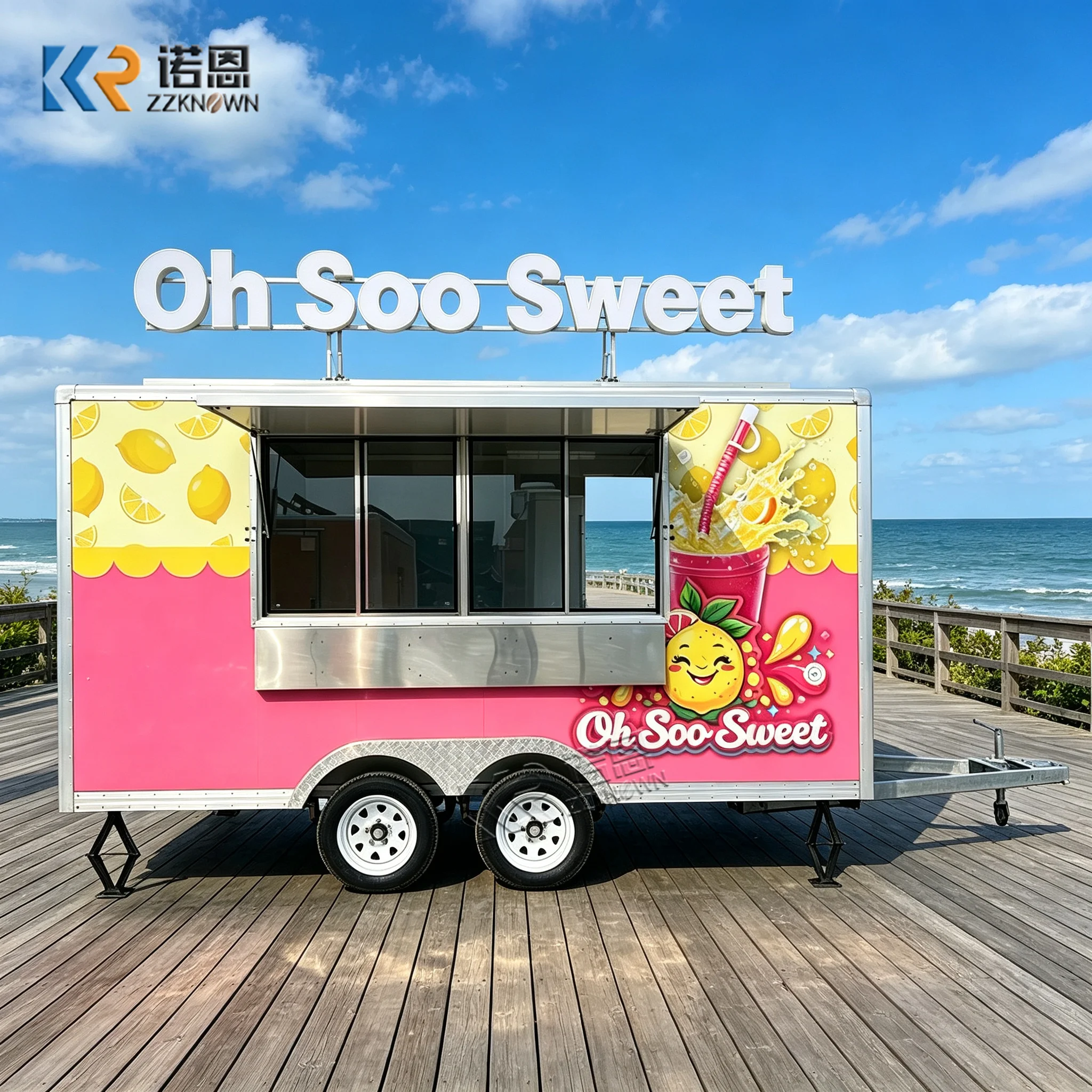 Commercial Food Truck Mobile F - Commercial Kitchen Trailer ulasan dan harga