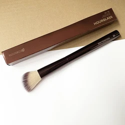 Hourglass Blush Brush No.15 Angled Stippling Contour Makeup Brush with Soft synthetic hair Metal Handle