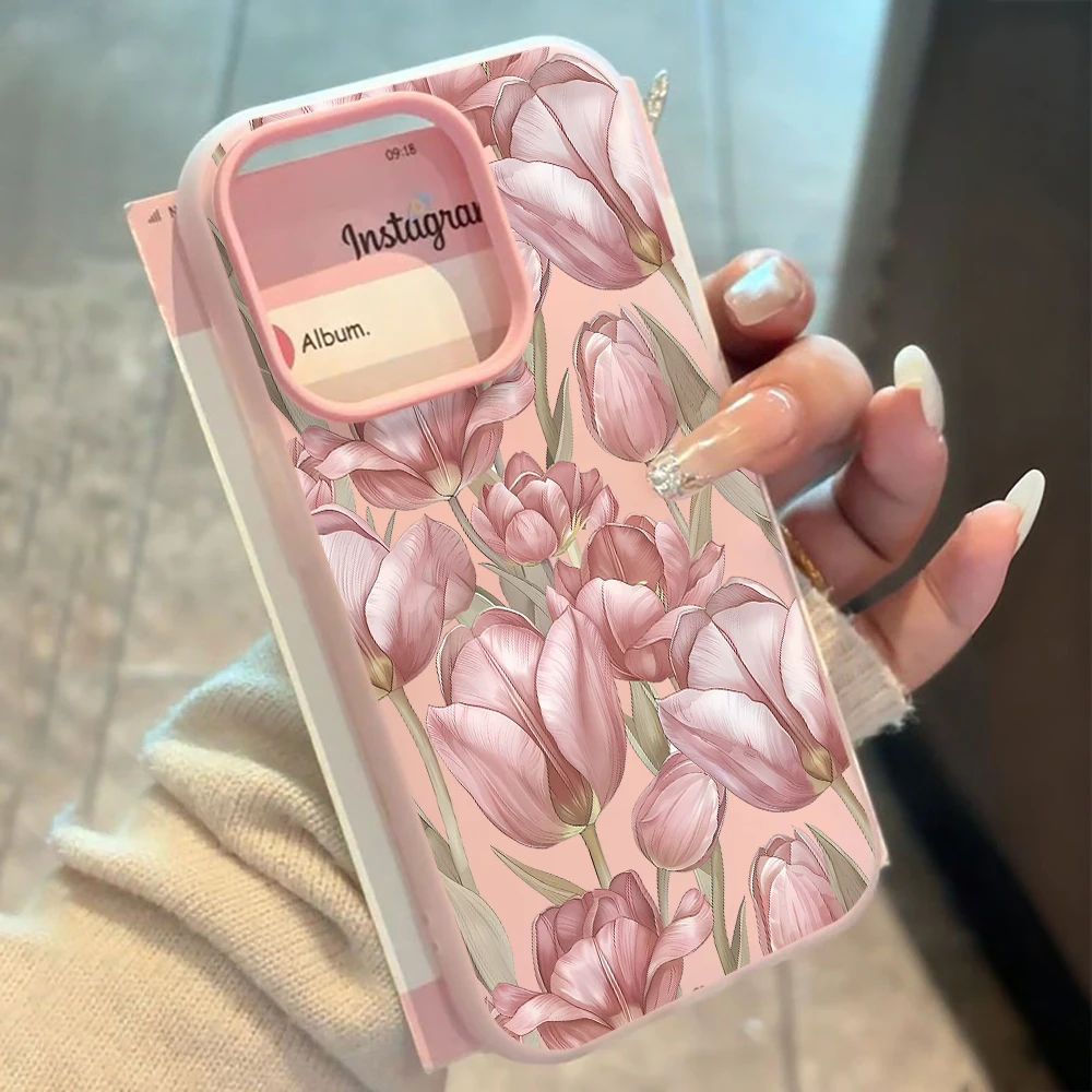 für Xiaomi Redmi Note 14 13 12 11 10 Pro Plus 4G 5G Redmi 14C 13C 15C Vintage Tulpenblumen INS Handyhülle Silikon TPU Cover – Detail 1