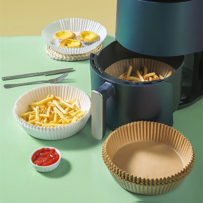

Air fryer special paper, oil absorbing paper, tray paper, food grade disposable pad paper, circular household baking silicone oi