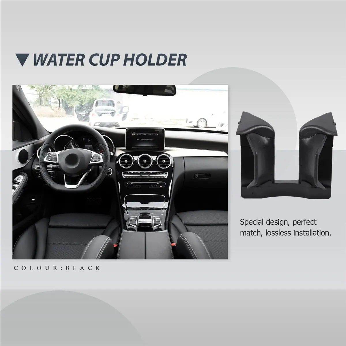 Compatible for C/E W204 W212 W207 Central Armrest Water Cup Holder Drink Holder 2046802391