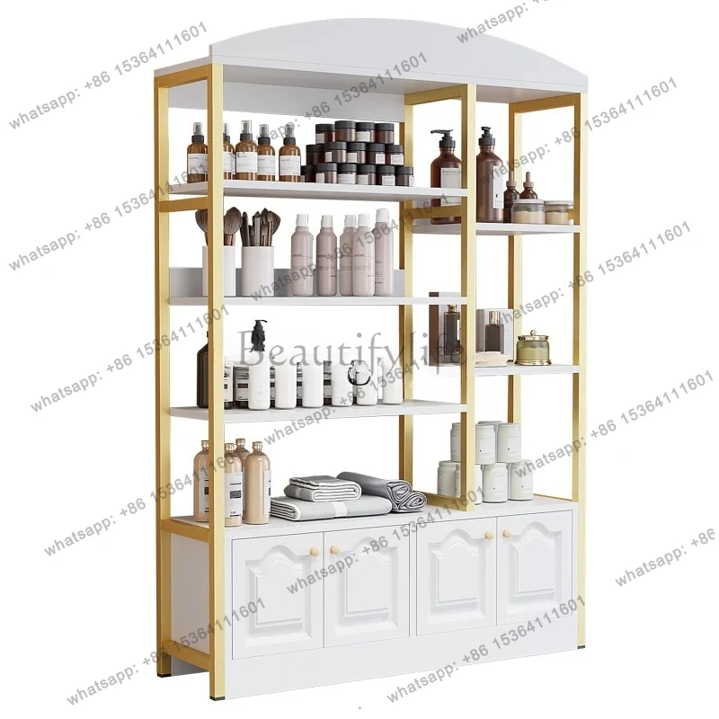 Cosmetics Display Cabinet Beauty Salon Skin Care Display Shelf Barber Shop Product Showcase Maternal and Infant Store Shelf